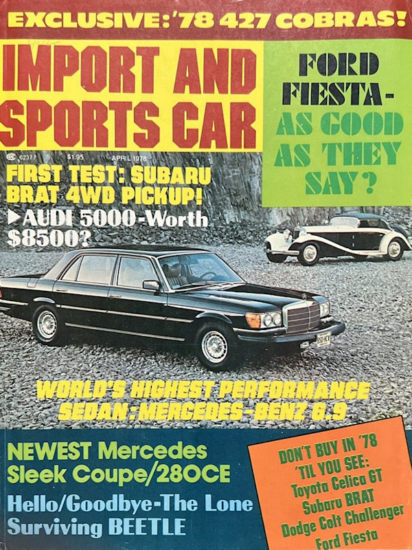 Apr April 1978 Import and Sports Car