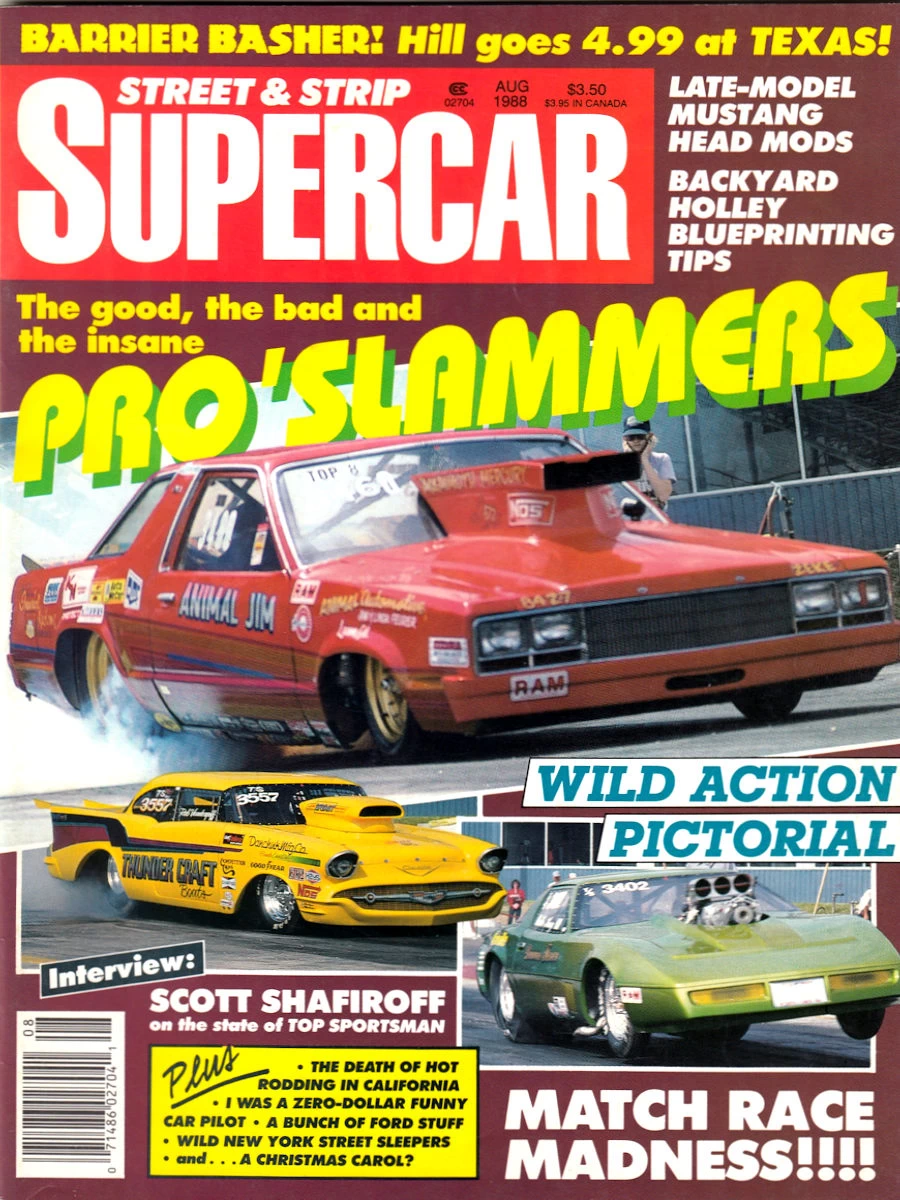 Aug August 1988 Street & Strip Supercar