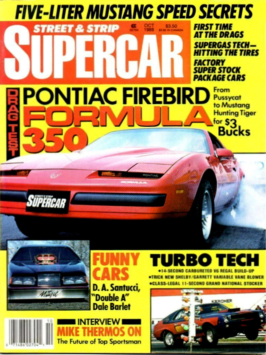 Oct October 1988 Street & Strip Supercar