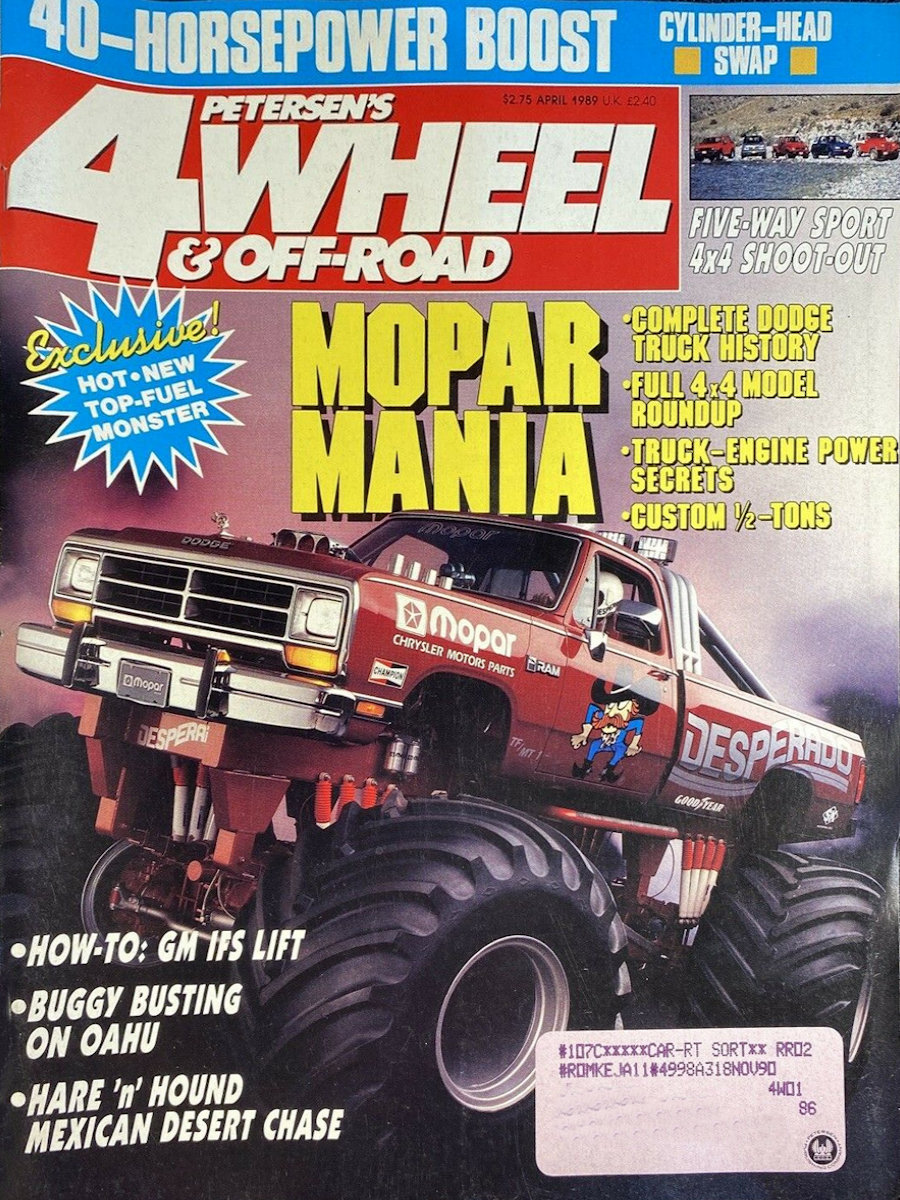 4-Wheel Off-Road April 1989