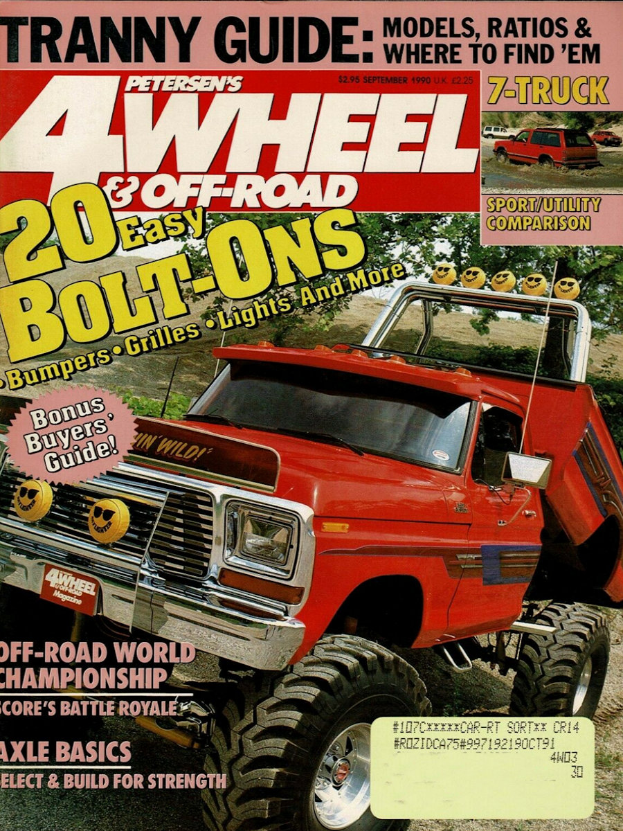 4-Wheel Off-Road September 1990