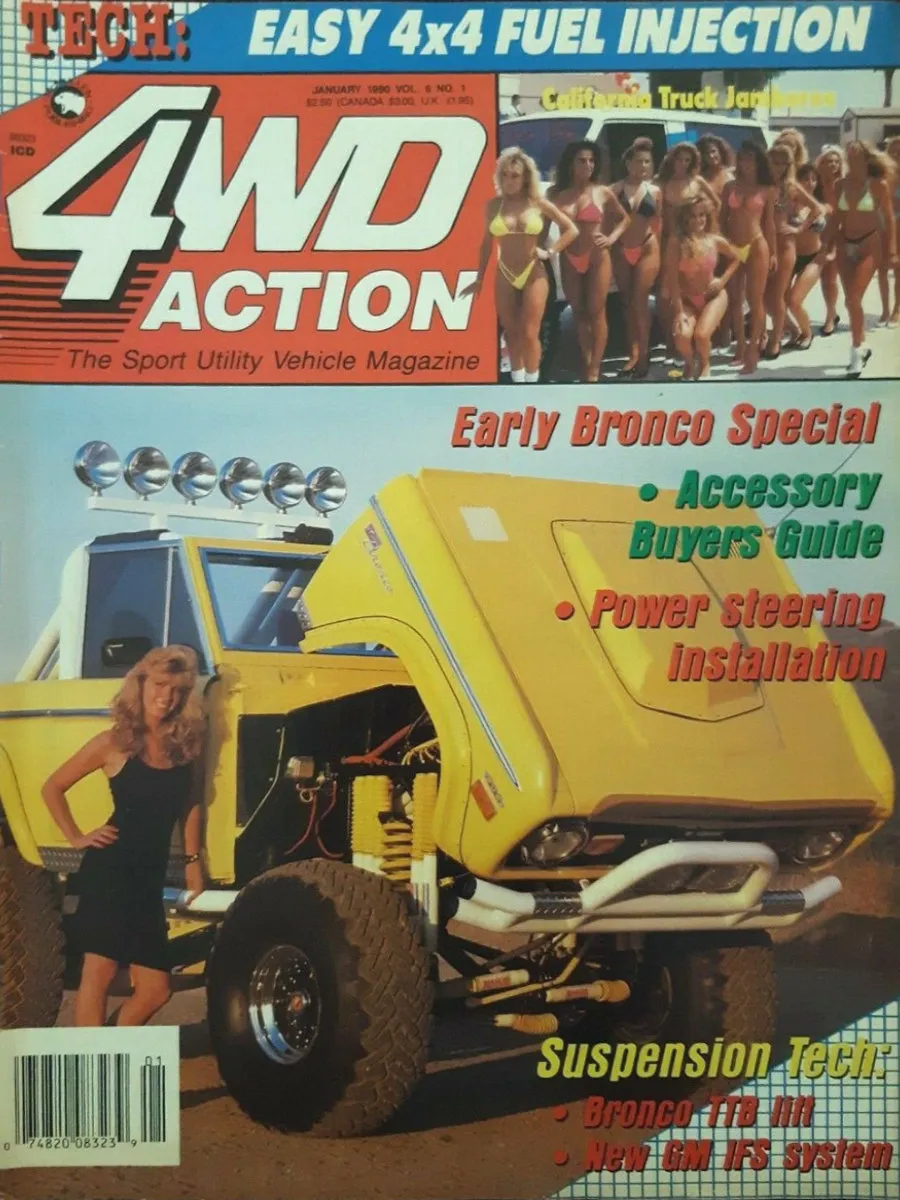 4WD Action Jan January 1990