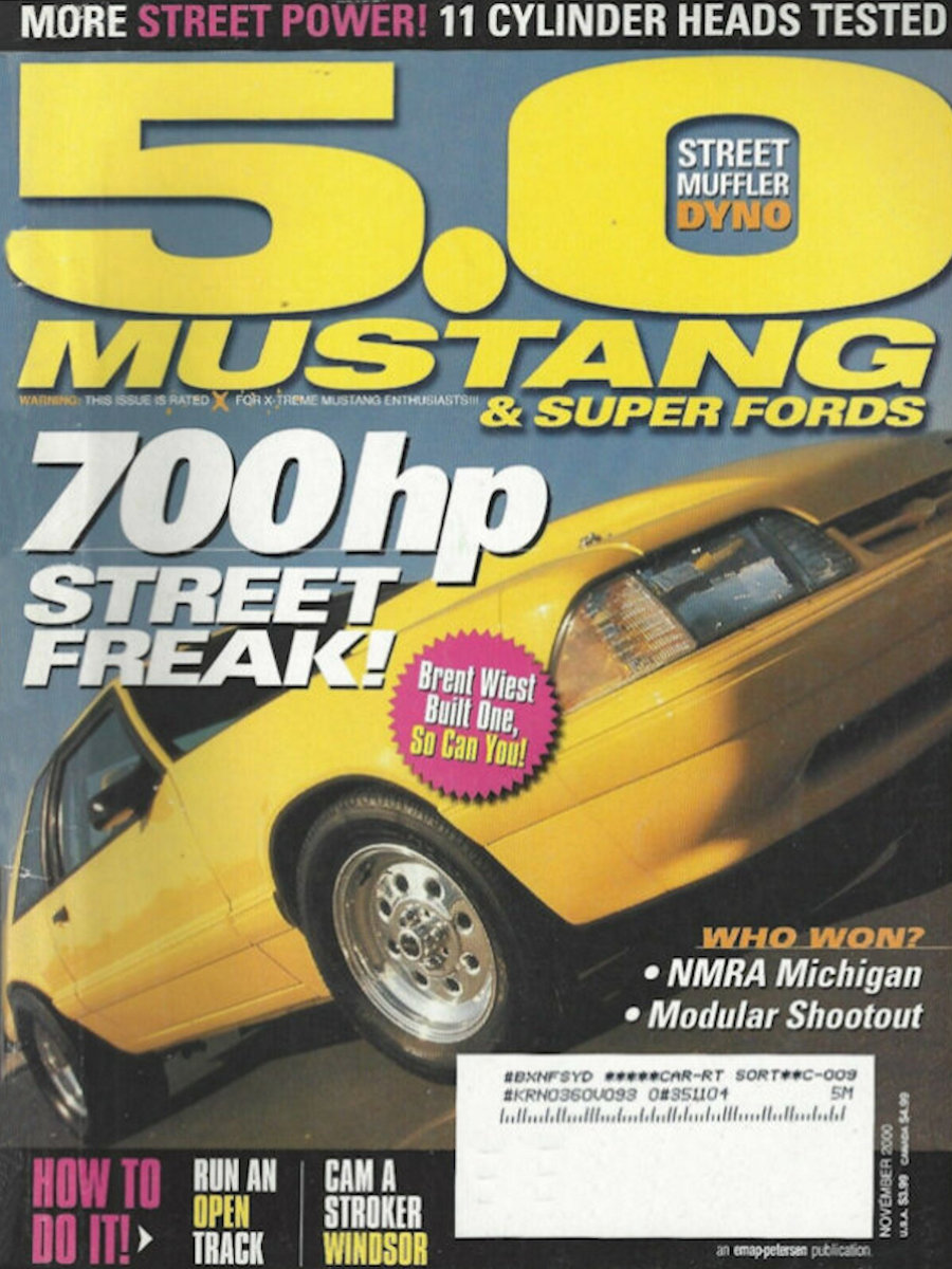 5.0 Mustang & Super Fords Nov November 2000 