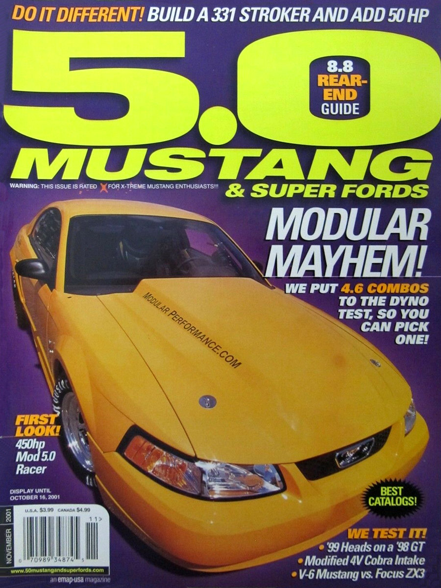 5.0 Mustang & Super Fords Nov November 2001 
