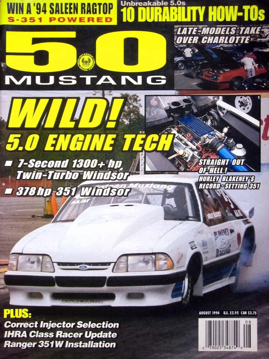 5.0 Mustang Aug August 1994 