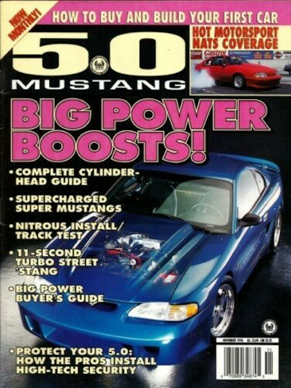5.0 Mustang Nov November 1996 