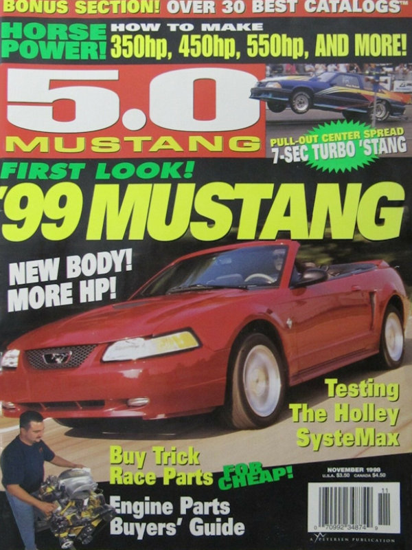 5.0 Mustang Nov November 1998 