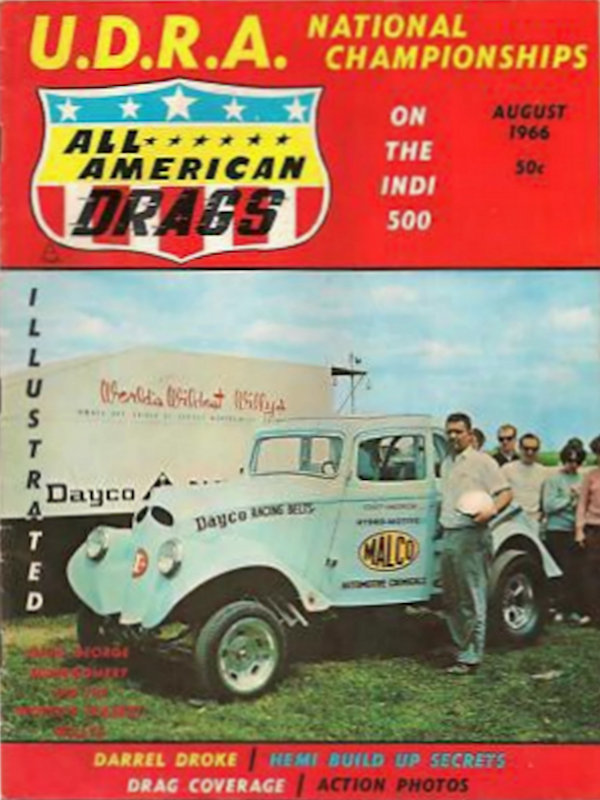 All American Drags Illustrated Aug August 1966