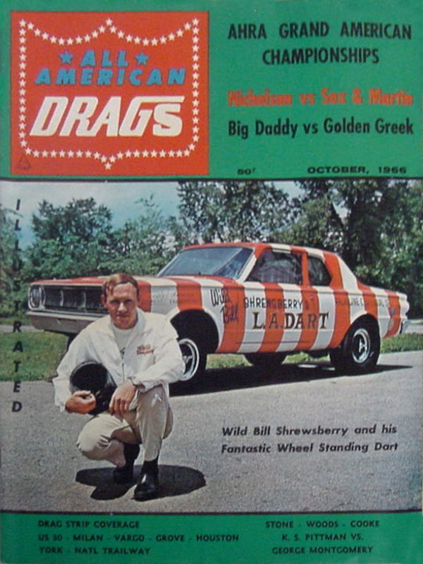 All American Drags Illustrated Oct October 1966