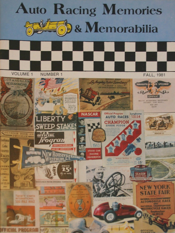 Auto Racing Memories Fall 1981 