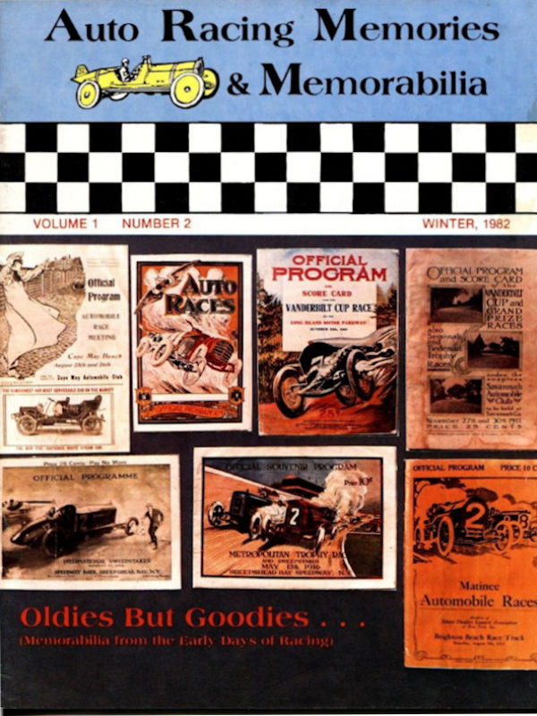 Auto Racing Memories Winter 1982 