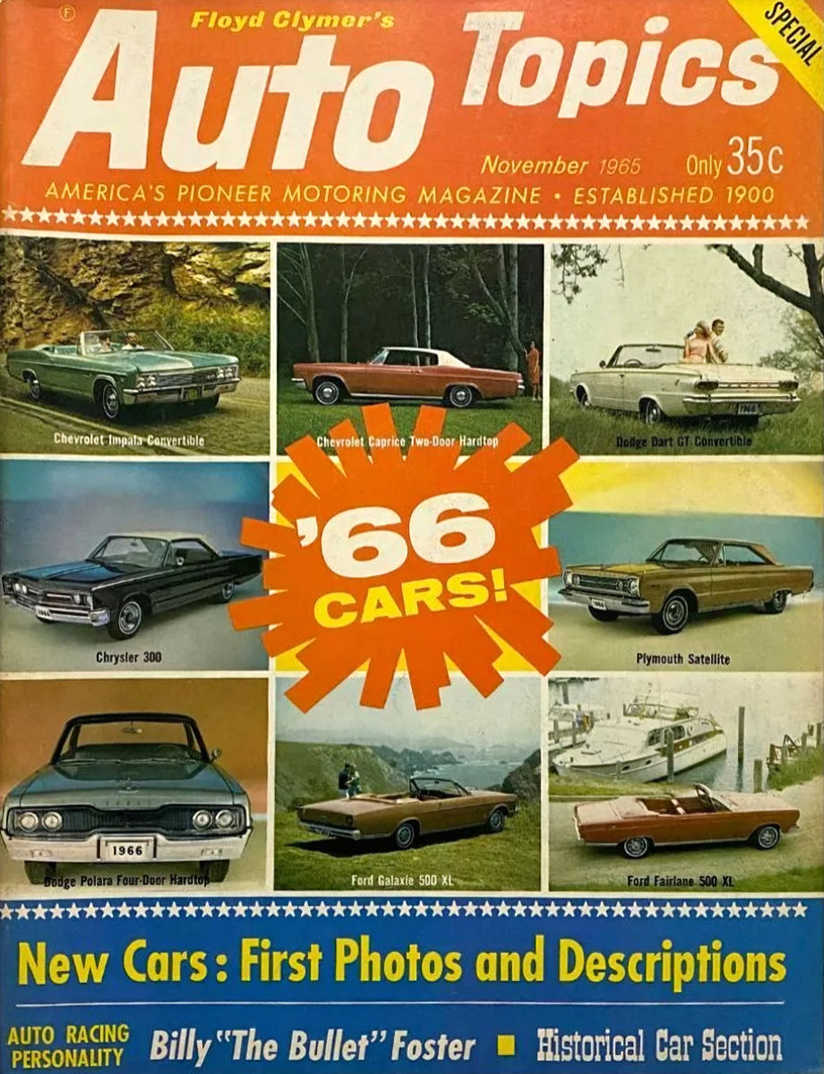 Auto Topics Nov November 1965