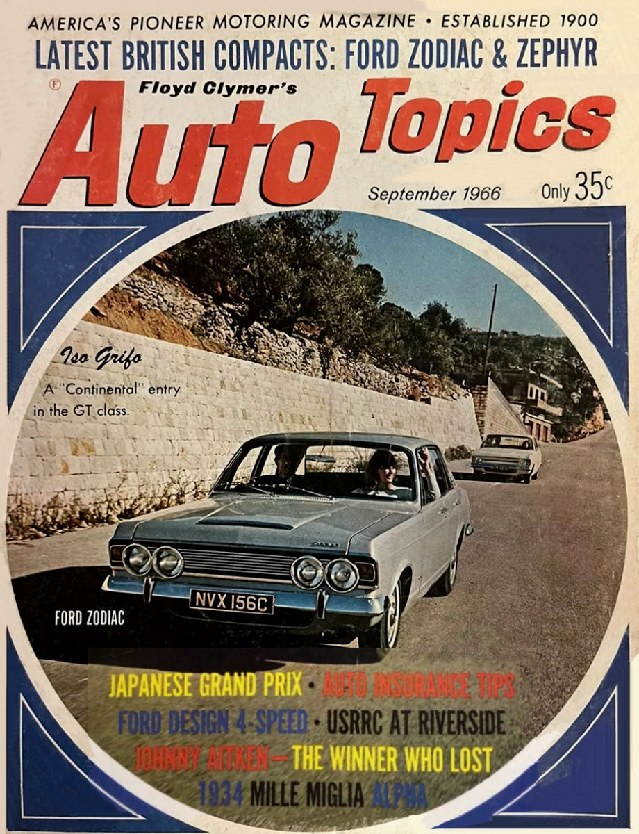 Auto Topics Sept September 1966