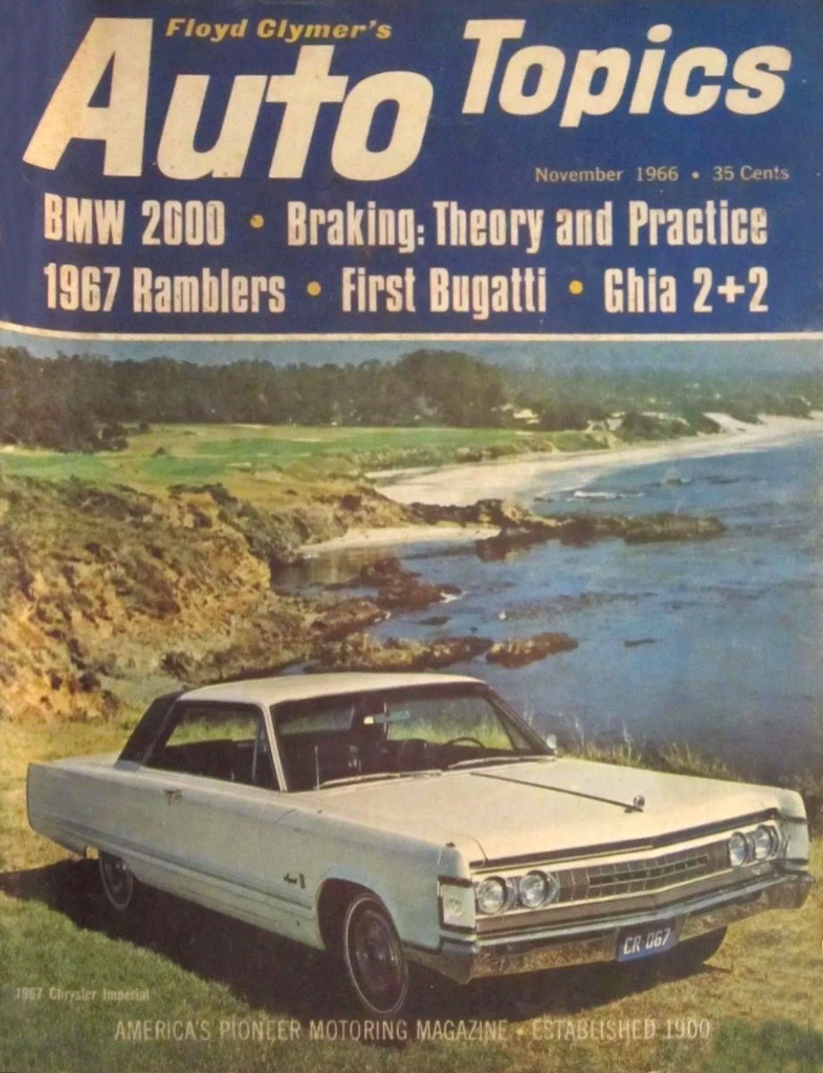 Auto Topics Nov November 1966