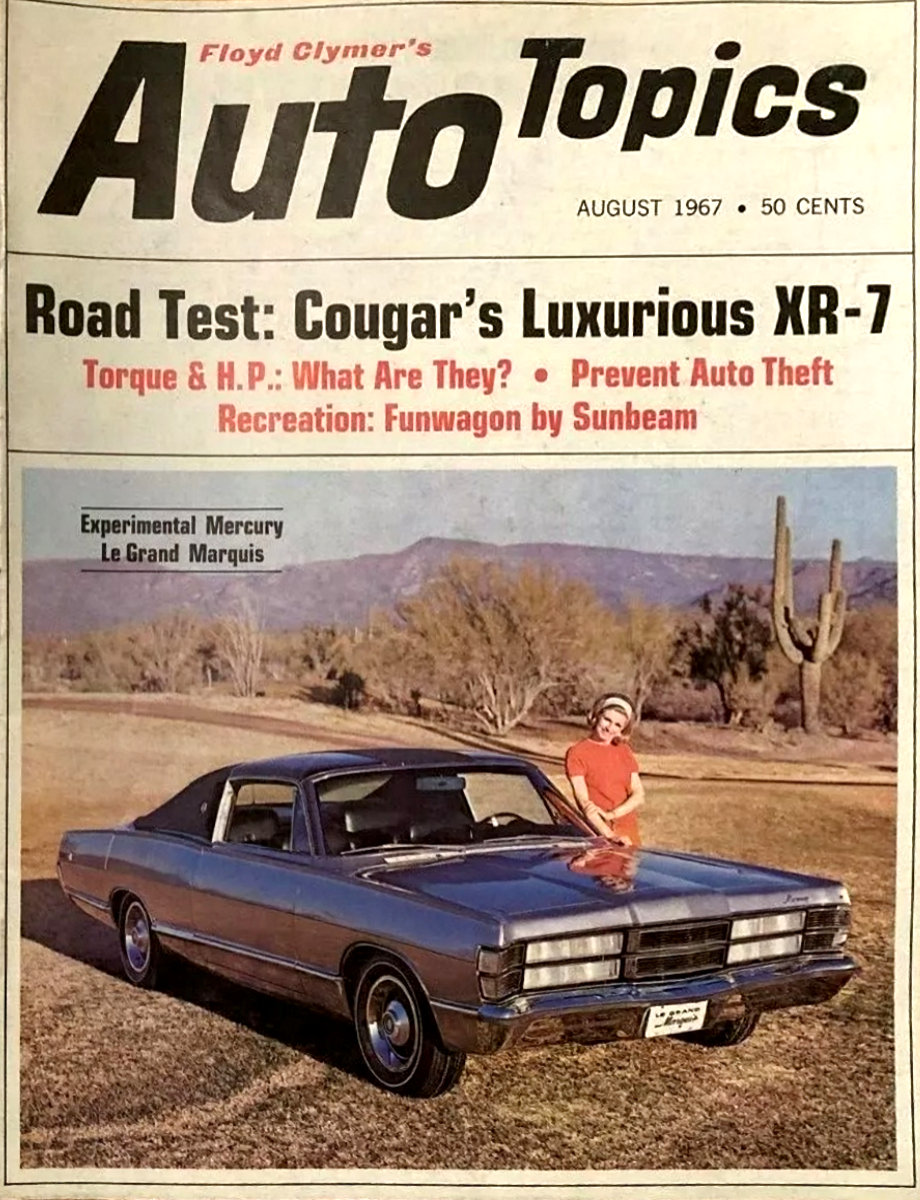 Auto Topics Aug August 1967