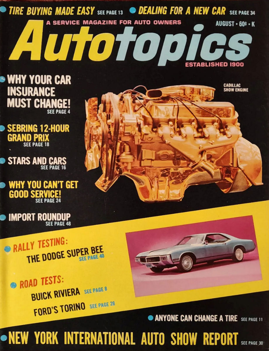 Auto Topics Aug August 1967