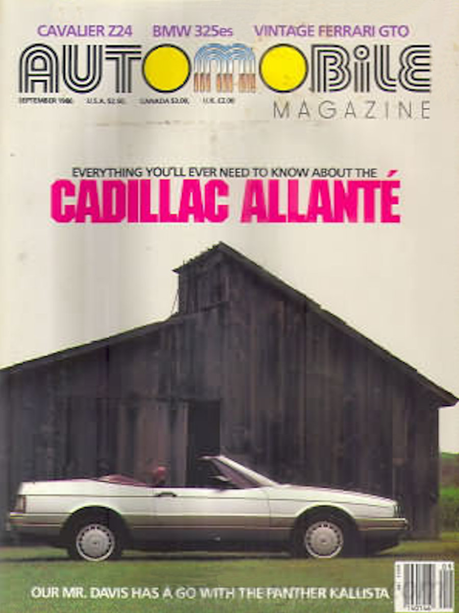 Automobile Sept September 1986 