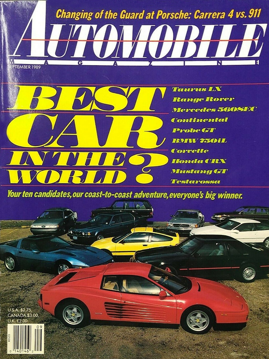 Automobile Sept September 1989 