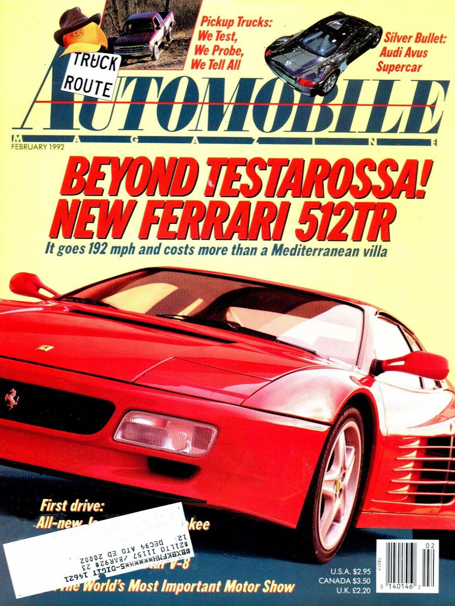 Automobile Feb February 1992 