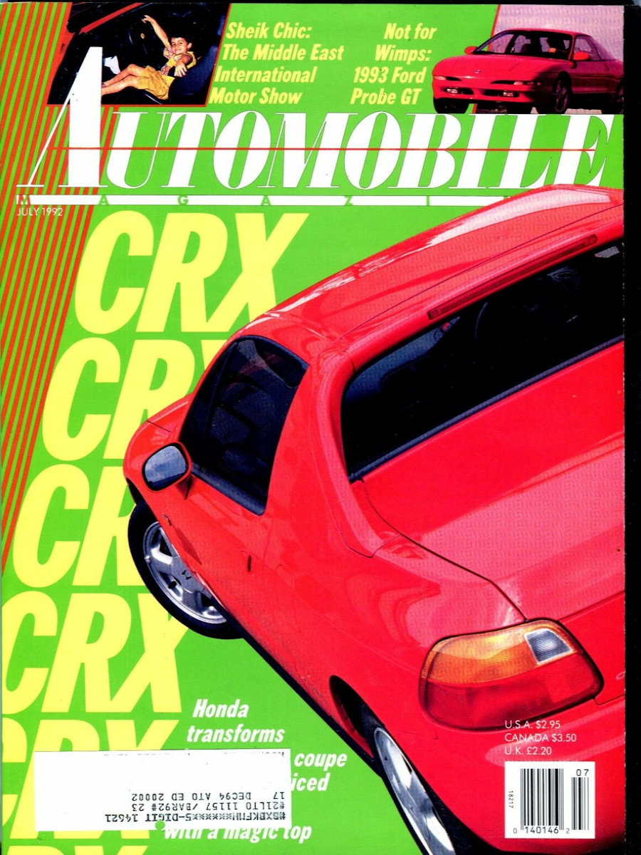 Automobile July 1992 