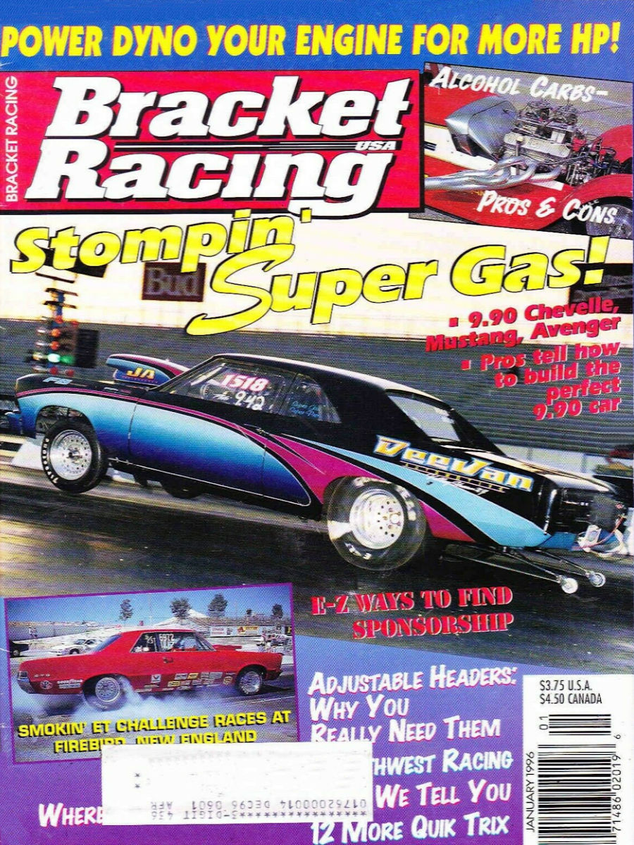 Bracket Racing USA Jan January 1996