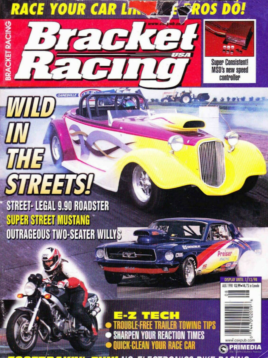 Bracket Racing USA Aug August 1998