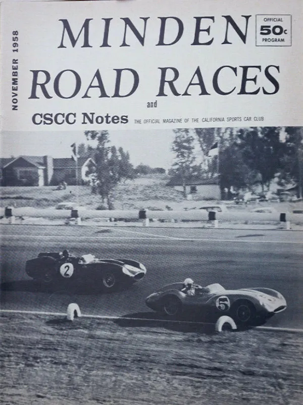 CSCC Notes Nov November 1958