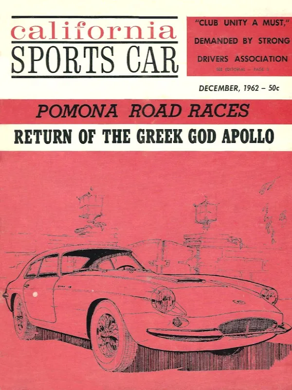 California Sports Car Dec December 1962