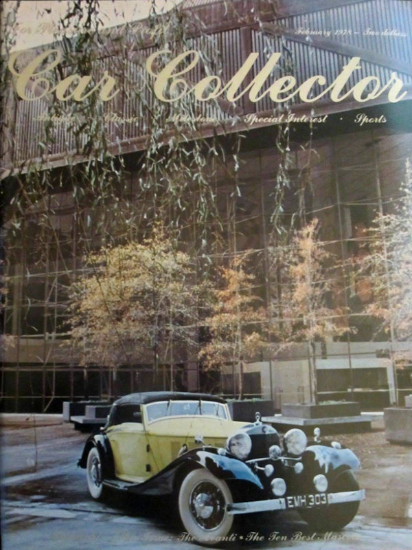 Car Collector Classics Feb February 1978 
