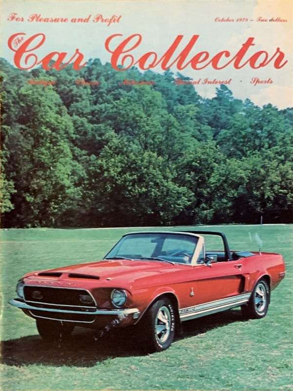Car Collector Classics Oct October 1978 