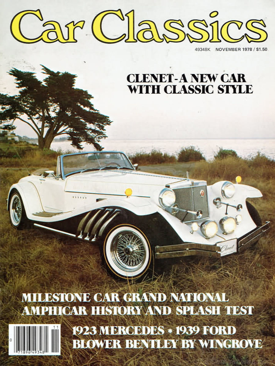 Car Collector Classics Nov November 1978 