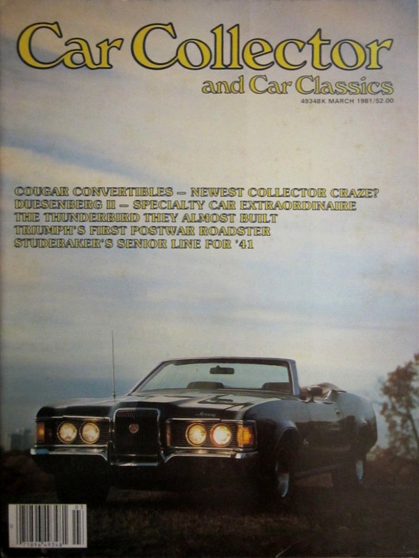 Car Collector Classics Mar March 1981 