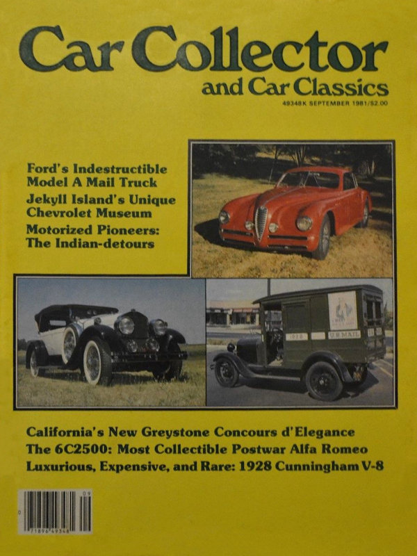 Car Collector Classics Sept September 1981 