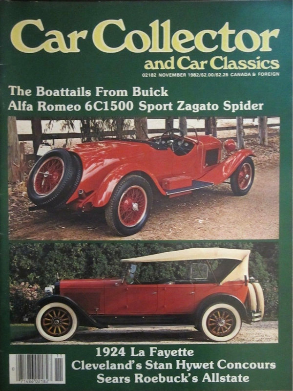 Car Collector Classics Nov November 1982 