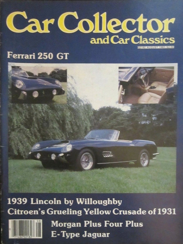 Car Collector Classics Aug August 1983 