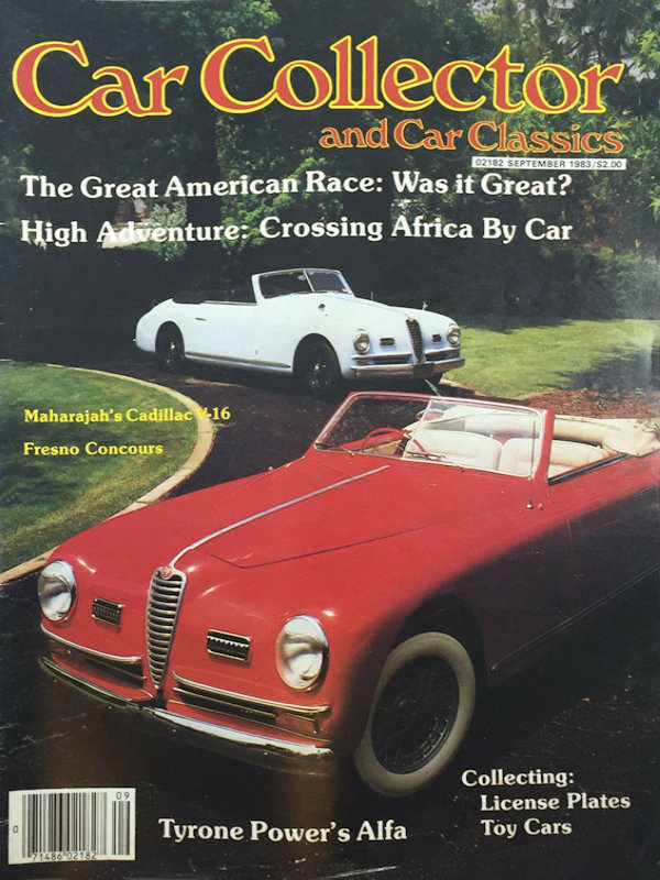 Car Collector Classics Sept September 1983 