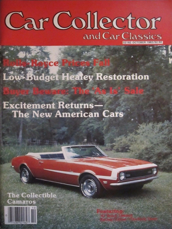 Car Collector Classics Oct October 1983 