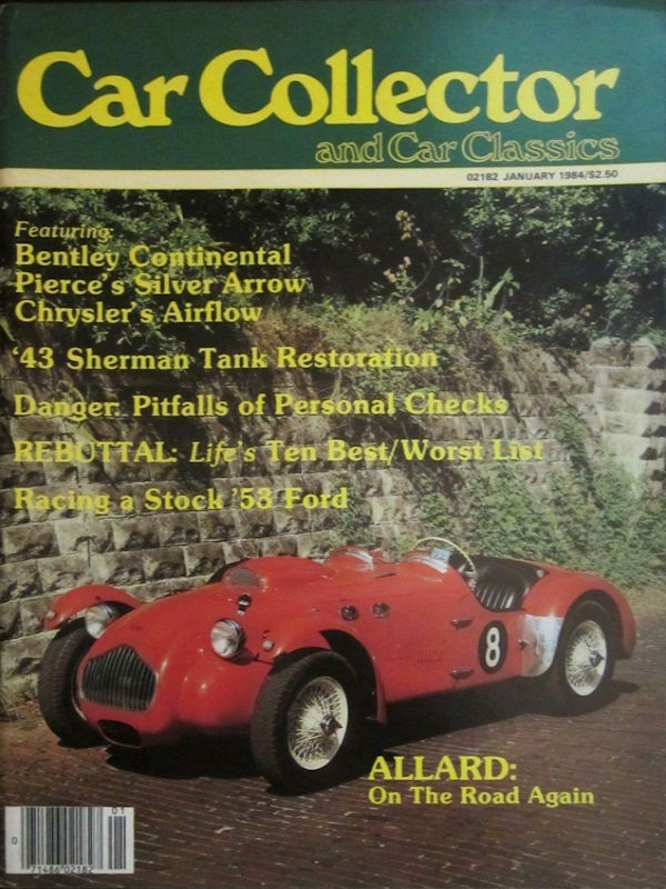 Car Collector Classics Jan January 1984 