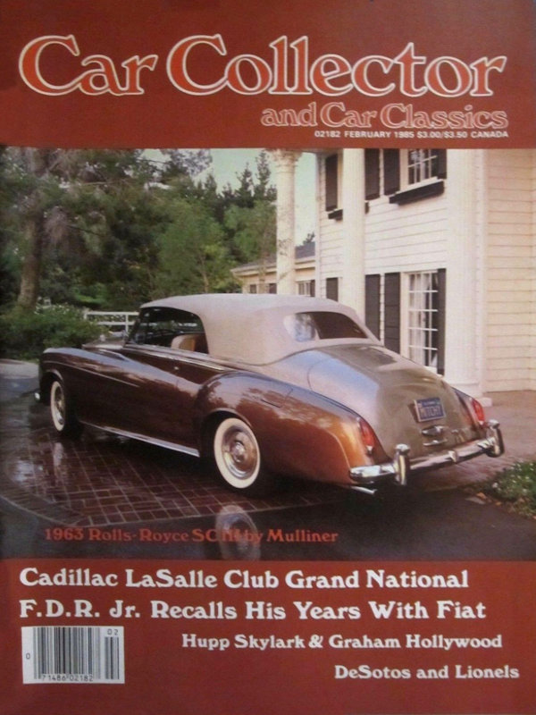 Car Collector Classics Feb February 1985 