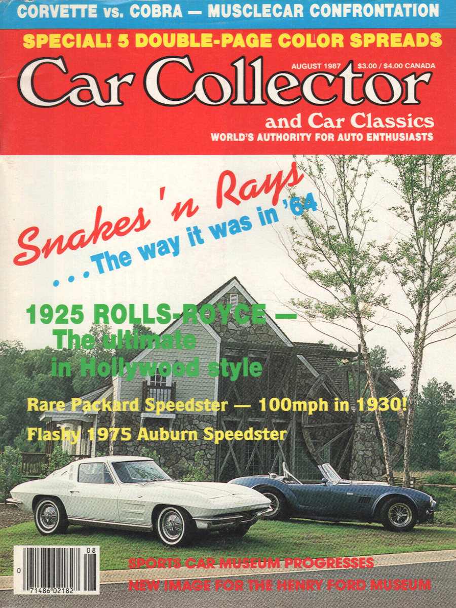 Car Collector Classics Aug August 1987 
