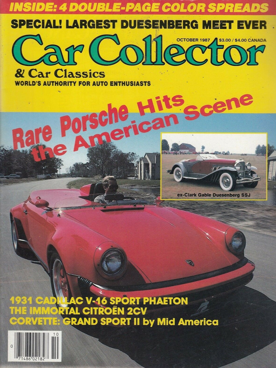Car Collector Classics Oct October 1987 