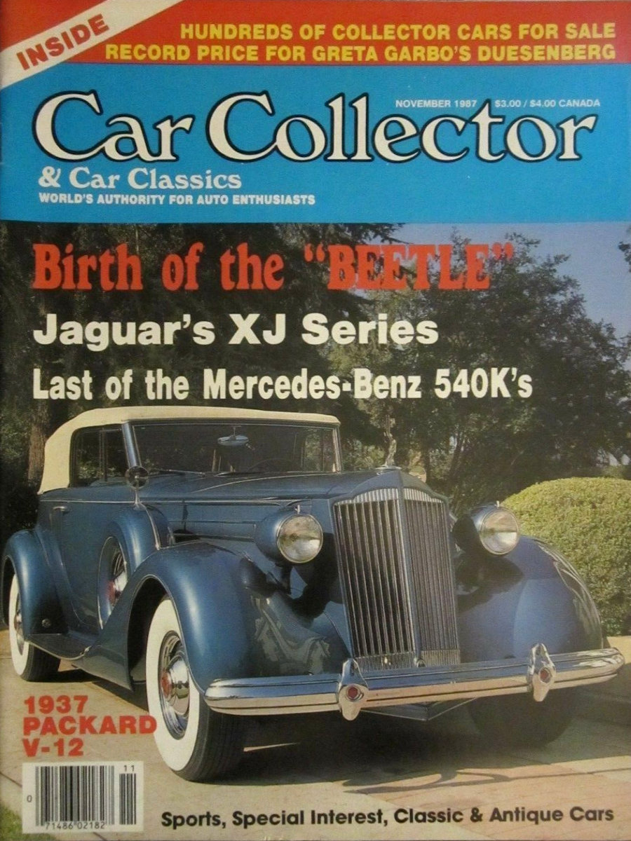 Car Collector Classics Nov November 1987 