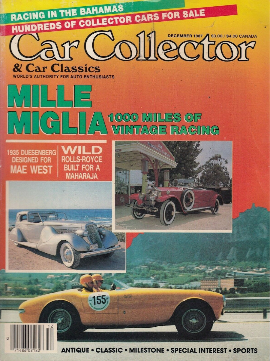 Car Collector Classics Dec December 1987 