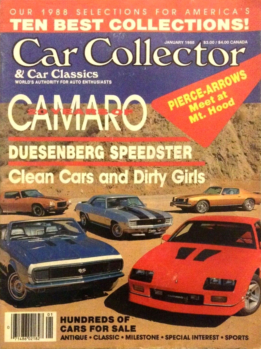 Car Collector Classics Jan January 1988 