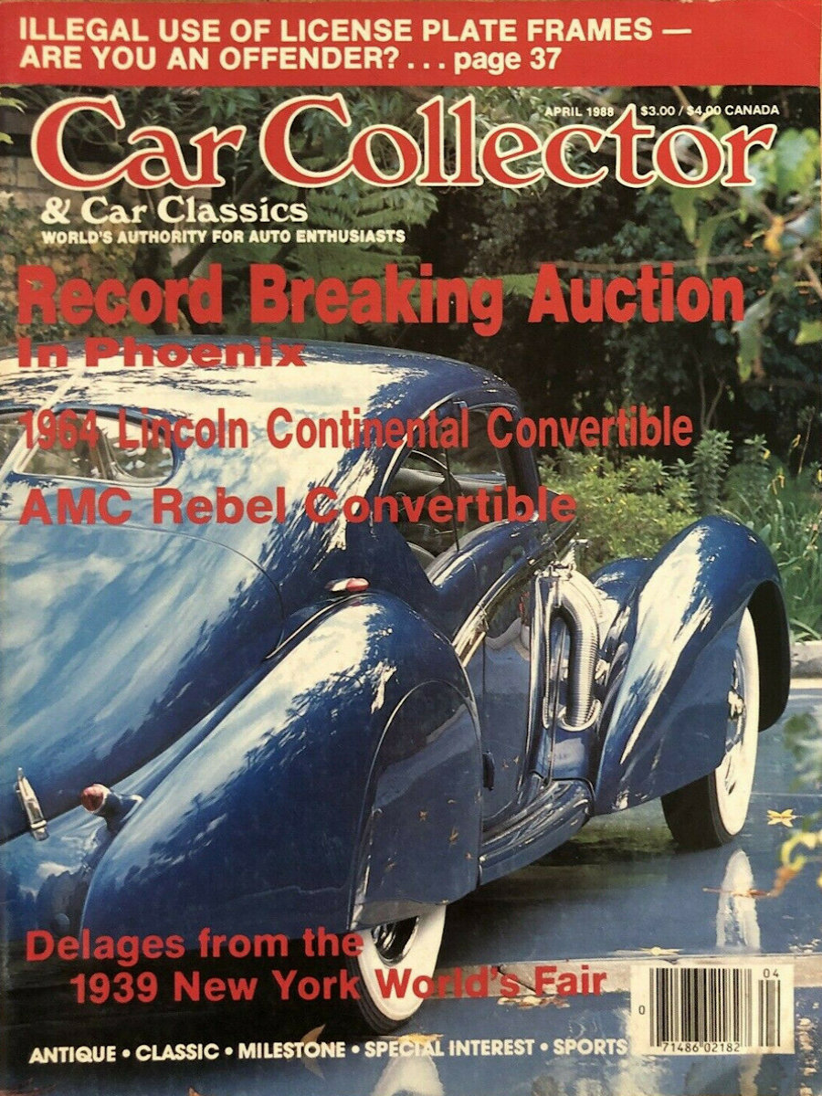 Car Collector Classics Apr April 1988 