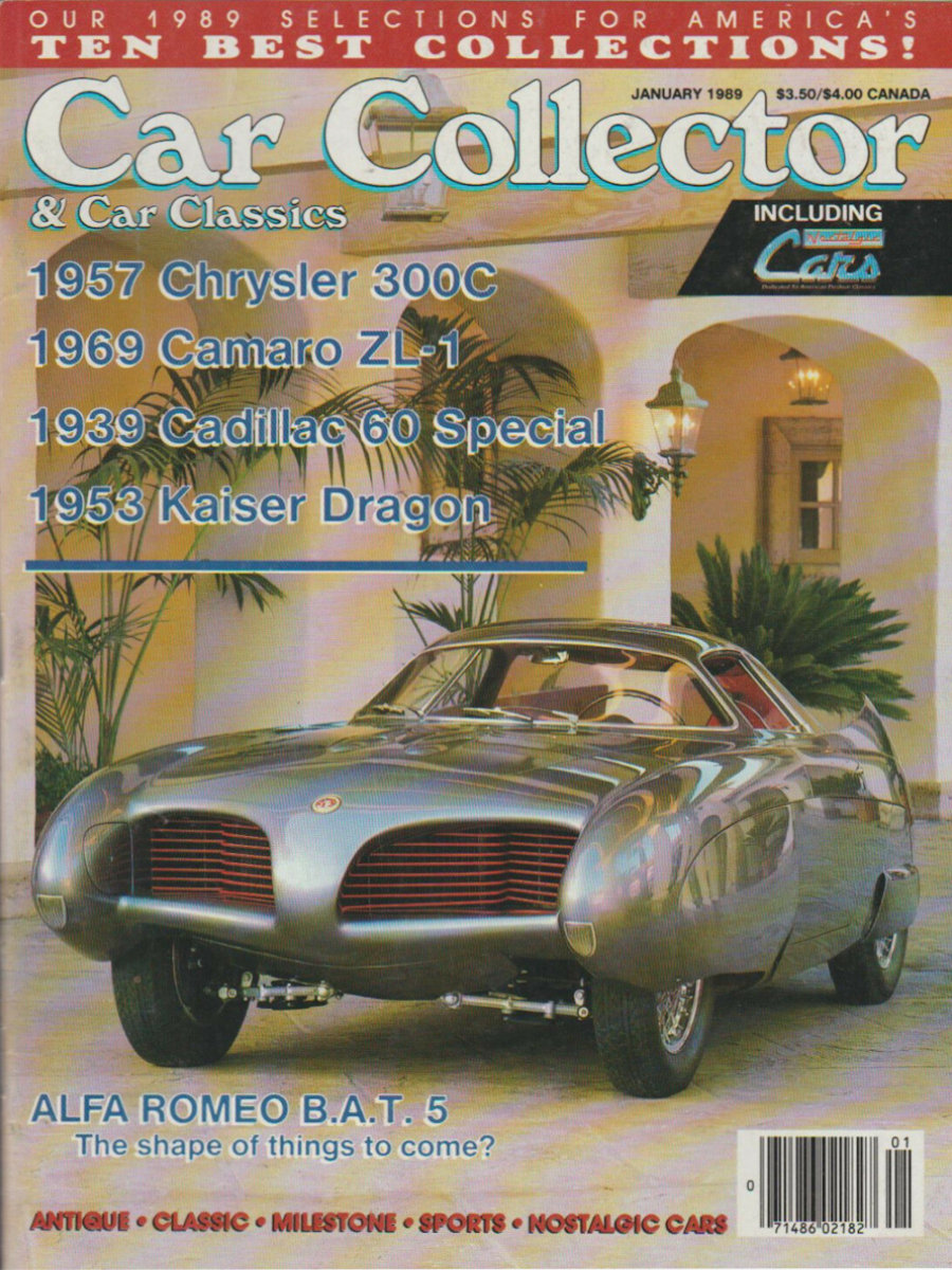 Car Collector Classics Jan January 1989 