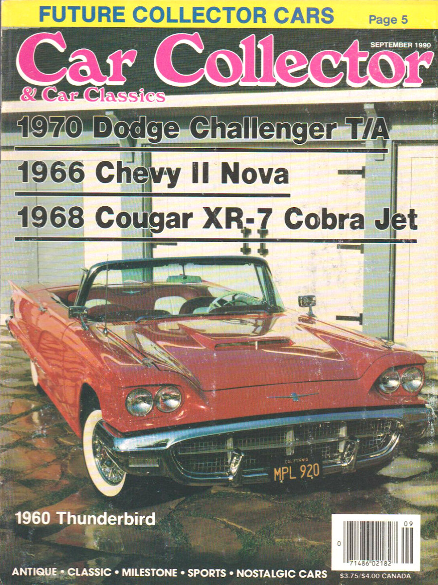 Car Collector Classics Sept September 1990 