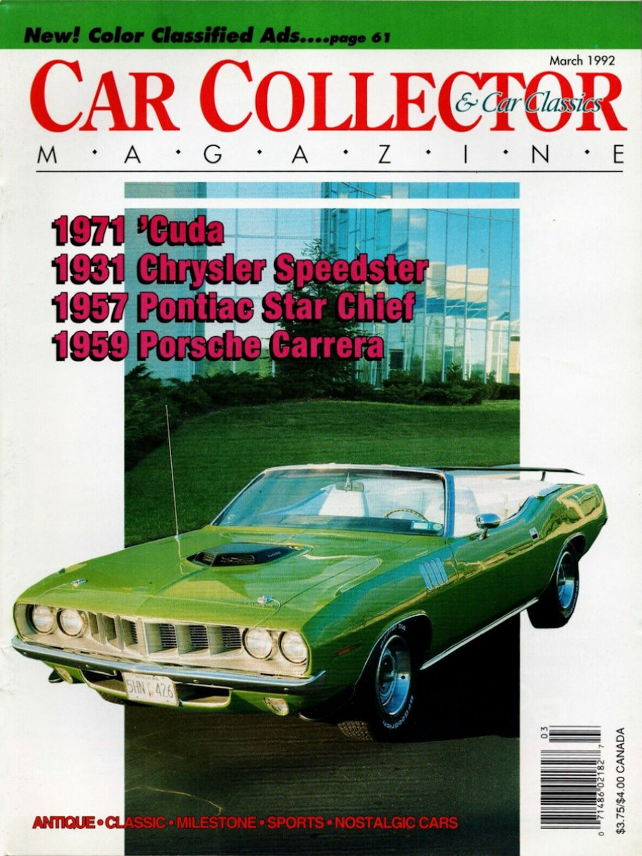 Car Collector Classics Mar March 1992
