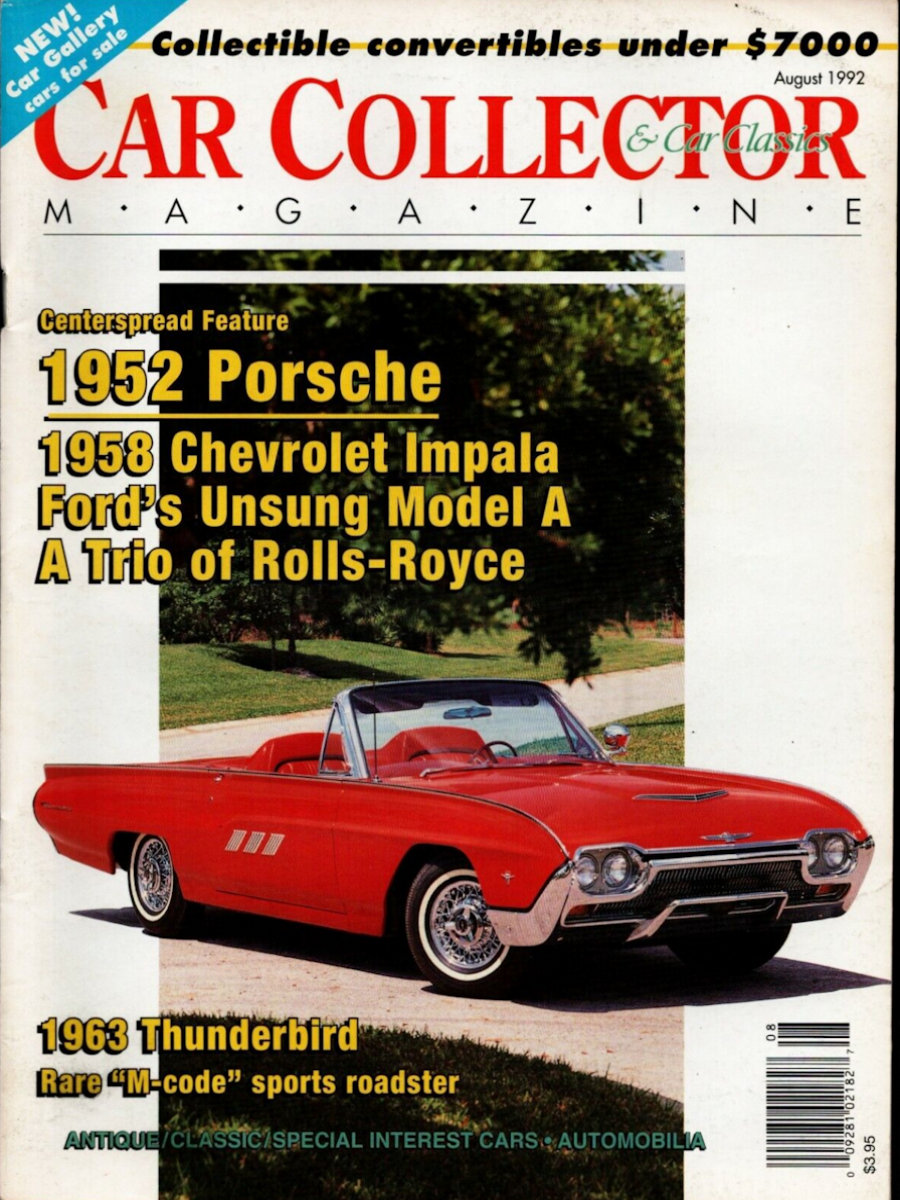 Car Collector Classics Aug August 1992