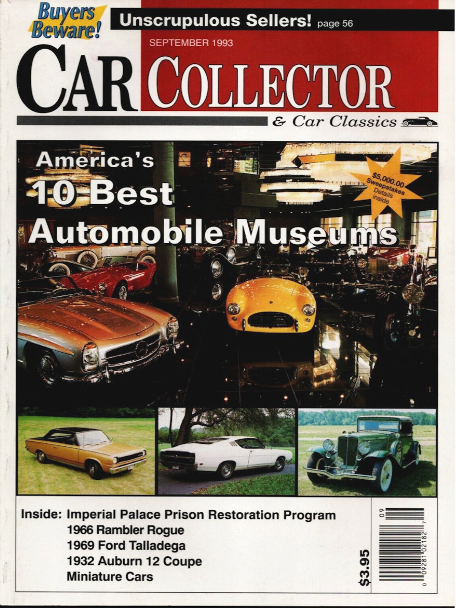 Car Collector Classics Sept September 1993